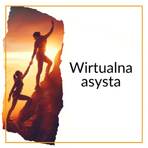 Celem obrazka jest promocja usługi - wirtualnej asysty.